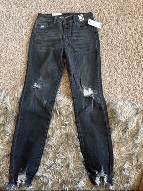 Judy Blue Black Distressed Skinny Jeans